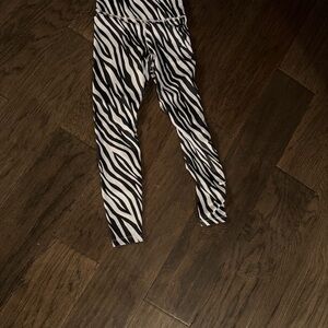 Nike Black and White Zebra Print Leggings